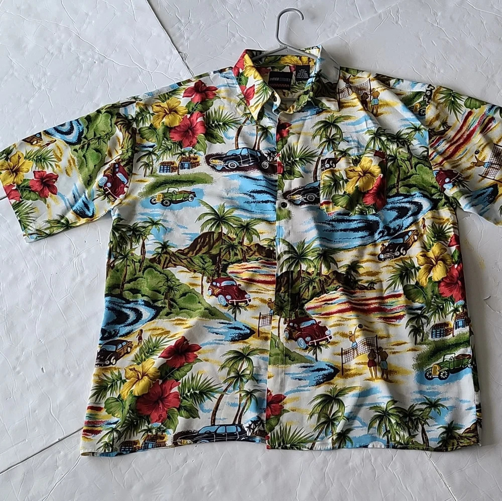 Enrico Rossini Mens Shirts rayon sz.3XL (Korea)